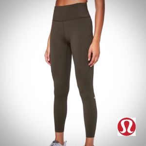 ❗️Like NEW❗️ LULULEMON DARK OLIVE LEGGINGS, FAST and FREE